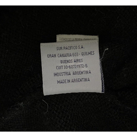 Mistral Sweater Womens Size S Small Black 1/4 Zip Acrylic Pullover Sweater - Picture 6 of 12